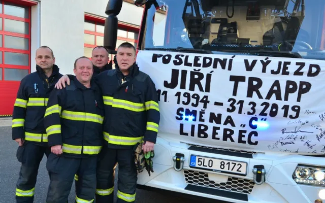 Hasičský sbor dnes opouští Jiří Trapp.