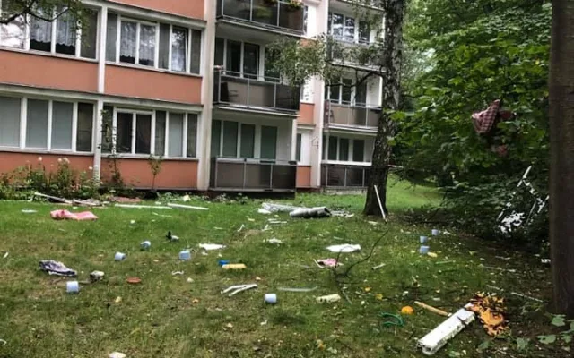 Foto z místa zásahu