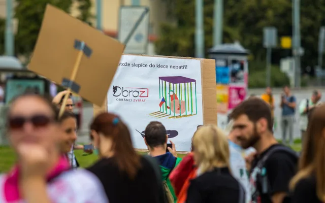 Dnes proběhl v Praze The Official Animal Rights March.