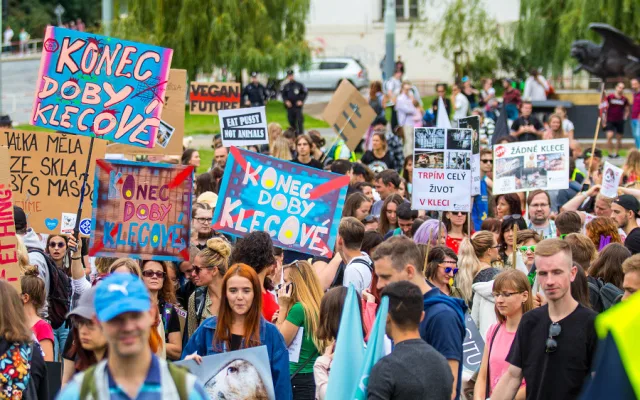 Dnes proběhl v Praze The Official Animal Rights March.