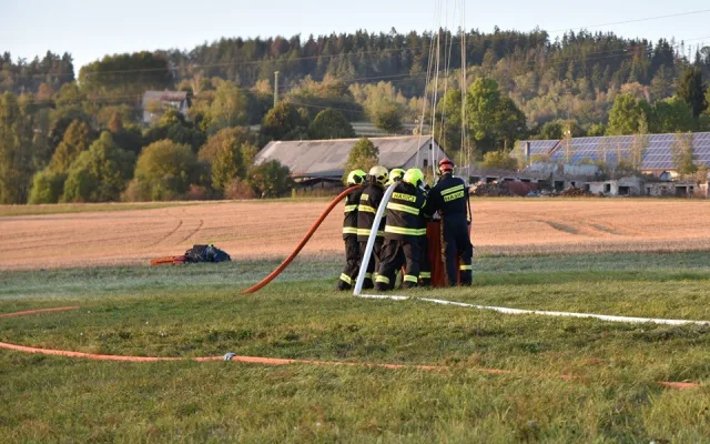 Foto z místa zásahu