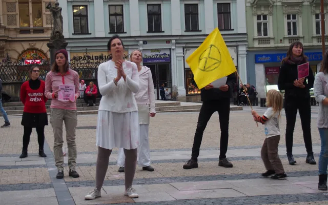 Foto z akce Die-In.