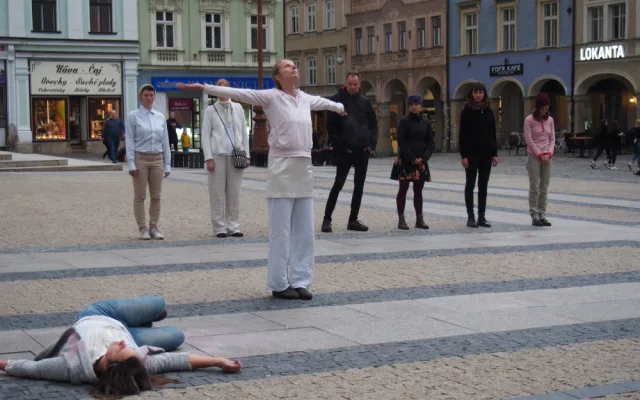 Foto z akce Die-In.