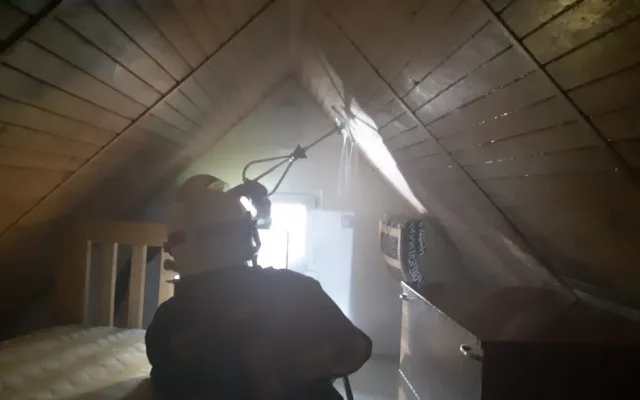 Foto z místa zásahu