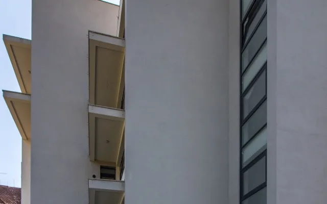 Nedokončená Rezidence Větrná v Jablonci.