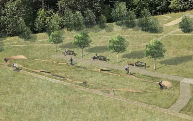 Ve Vratislavicích nad hasičárnou vznikne pumptrack a singletrailové dráhy