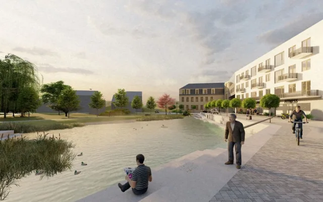 Moderní centrum, zdravotní středisko i nové byty. Hrádek zveřejnil vizualizaci Benaru