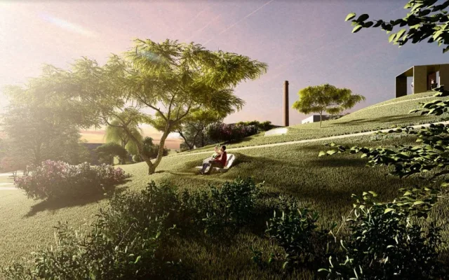 Moderní centrum, zdravotní středisko i nové byty. Hrádek zveřejnil vizualizaci Benaru