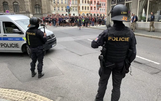 Sparťané prošli Libercem, pochod se obešel bez komplikací