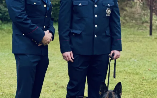 Se svým psím parťákem zachránil život muži. Stal se psovodem roku