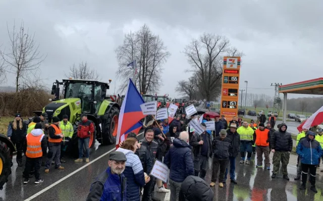 Poslední klidný protest? Zemědělci vyjeli demonstrovat na hranice