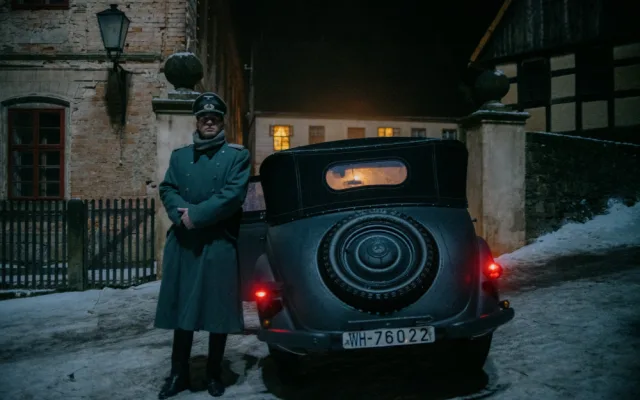 Momentka z natáčení filmu Tichá pošta.