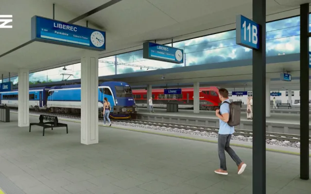 Dopravní terminál v Liberci propojí autobusové a vlakové nádraží. Na podzim začne architektonická soutěž
