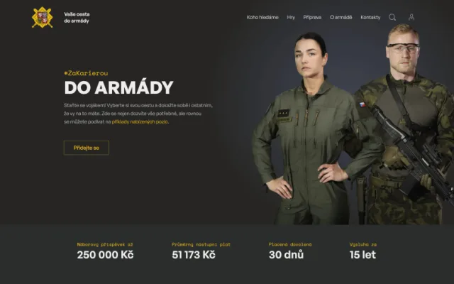 Virtuální vstupenka do armády. Co vše nabízí web Doarmady.cz?