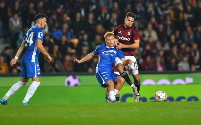Slovan předvedl bojovný výkon, ale na Spartu nestačil. Prohrál 1:2