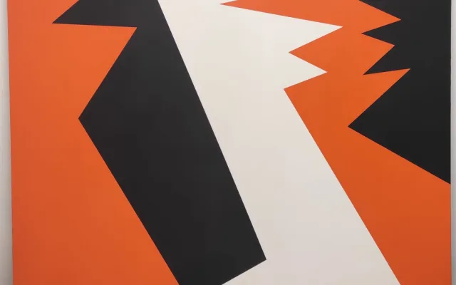 Stanislav Zippe -Bez názvu, 1988-1990, akryl na plátně, 140 x 140 cm