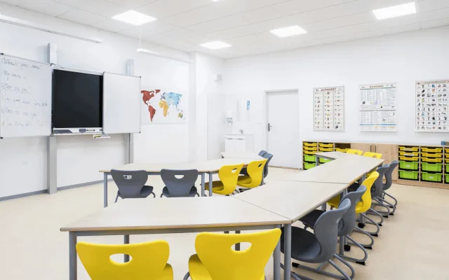 Třídy ZŠ Mozartova modernizované v roce 2024.