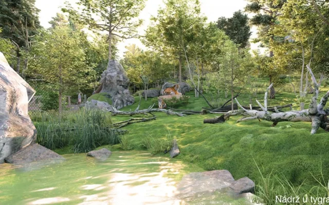 Liberecká zoo bude jedou tak velká, v okolí amfiteátru vyroste nová část nazvaná Údolí ohrožené divočiny