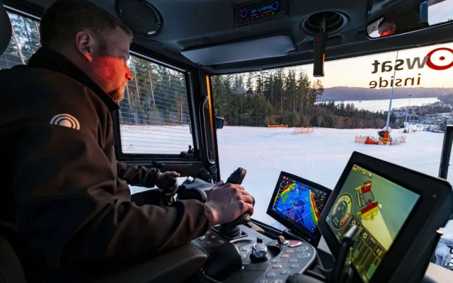 Rodinný areál Lipno jako první v České republice pořídil rolbu s unikátní technologií SNOWsat LiDAR