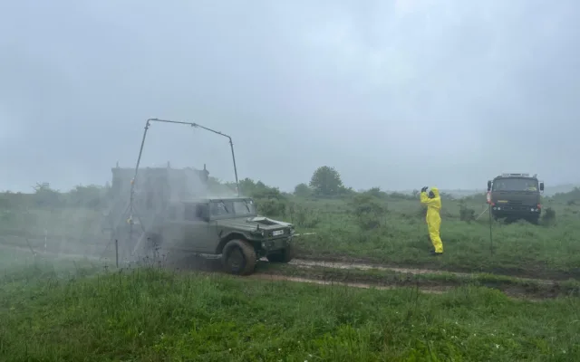 Liberečtí chemici na cvičení na Slovensku: pracovali s ostrými bojovými látkami