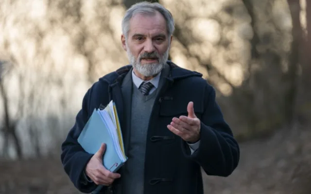 Snímek z natáčení předchozích dílů minisérie Docent.