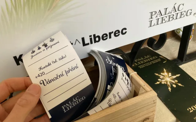 Vánoční strom přání Liberce už není na nádvoří radnice, ale Paláce Liebieg