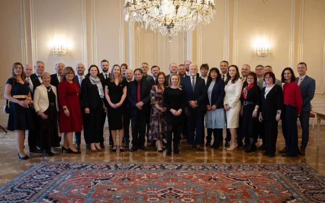 Starosty vítězných obcí přijal prezident