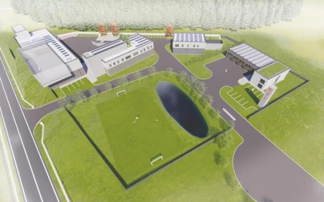 Architektonická studie - Integrované výjezdové centrum Vesecko
