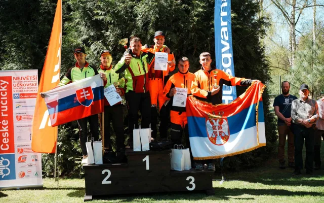 Nejlepším juniorským dřevorubcem republiky je Jan Šejnoha z Frýdlantu. Znovu po roce