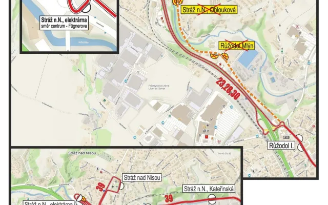Most z Liberce do Stráže nad Nisou v Londýnské ulici se v pondělí zavře, oprava potrvá osm měsíců