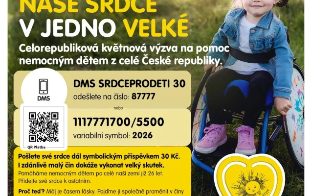 Malý příspěvek pro velké sny nemocných dětí. Spolek Život dětem pomůže i Viktorce z Českolipska