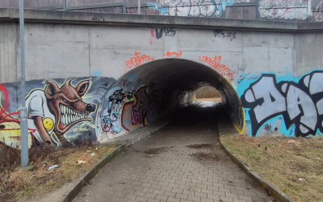 Tunel před revitalizací.