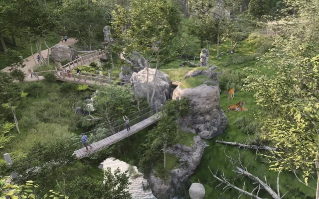 Bývalý amfiteátr se mění v Údolí ohrožené divočiny. Zoo v areálu začaly první práce