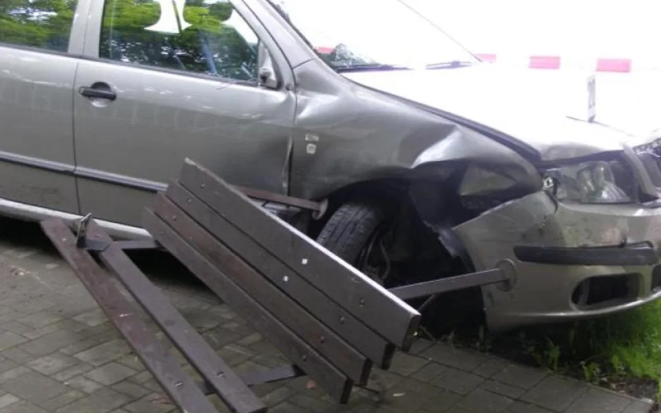 Škoda Fabia krátce po nehodě. Foto: Policie ČR