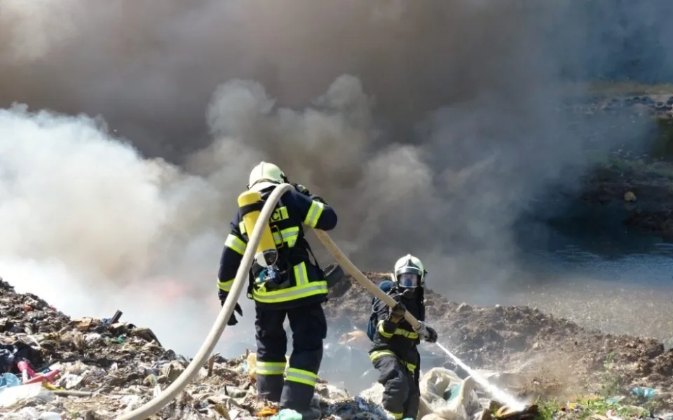 Požár v Druzcově. Foto: HZS LK