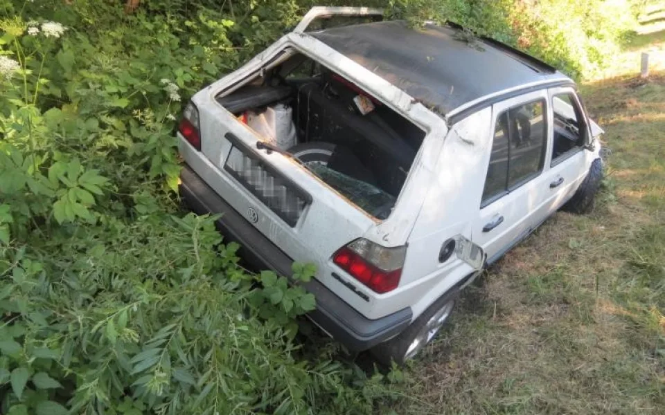 Nehoda u Rozstání. Foto: Policie ČR