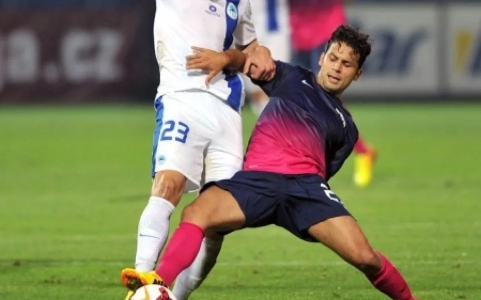 V prvním zápase Slovan vyhrál 2:1. Foto: Jaroslav Appeltauer