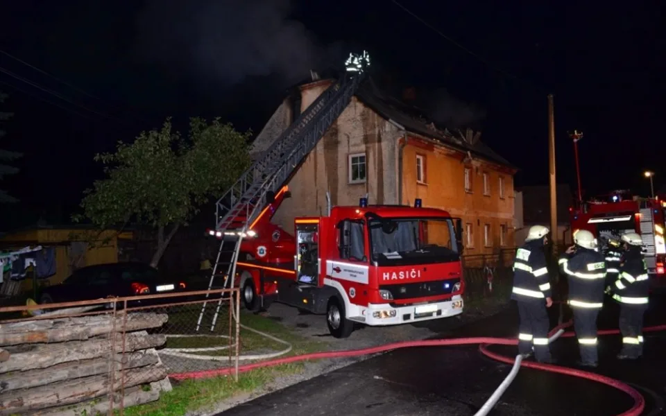 Požár v Raspenavě. Foto: HZSLK