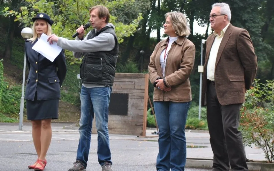 Komentování se ujal Antonín Duchoslav alias Viki Cabadaj. Foto: Jiří Langer