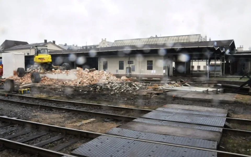 Přestavba pátého nástupiště v Liberci. Foto: Jiří Langer