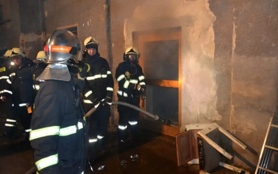 Požár v Proseči nad Nisou. Foto: HZSLK