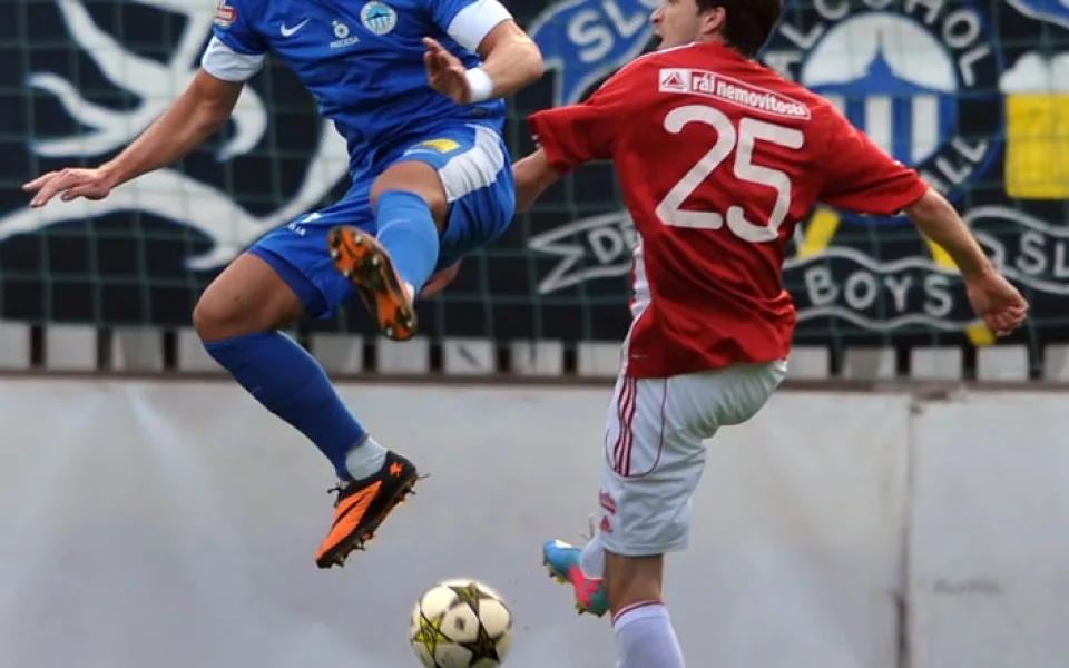 Na Žižkově Slovan vypadl z poháru. Foto: Jaroslav Appeltauer