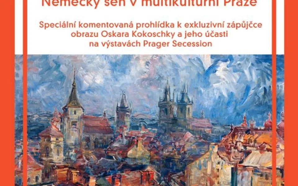 Oskar Kokoschka, Praha od Křižovníků. Foto: OG Lioberec