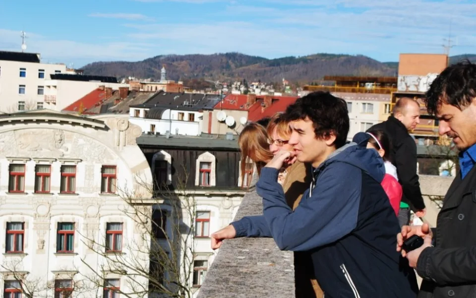 Vyhlídka z věže zámku.