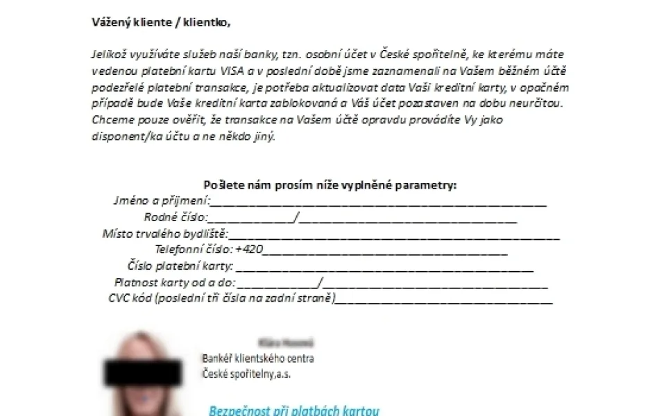 Podvodný mail. Foto: Hoax.xz