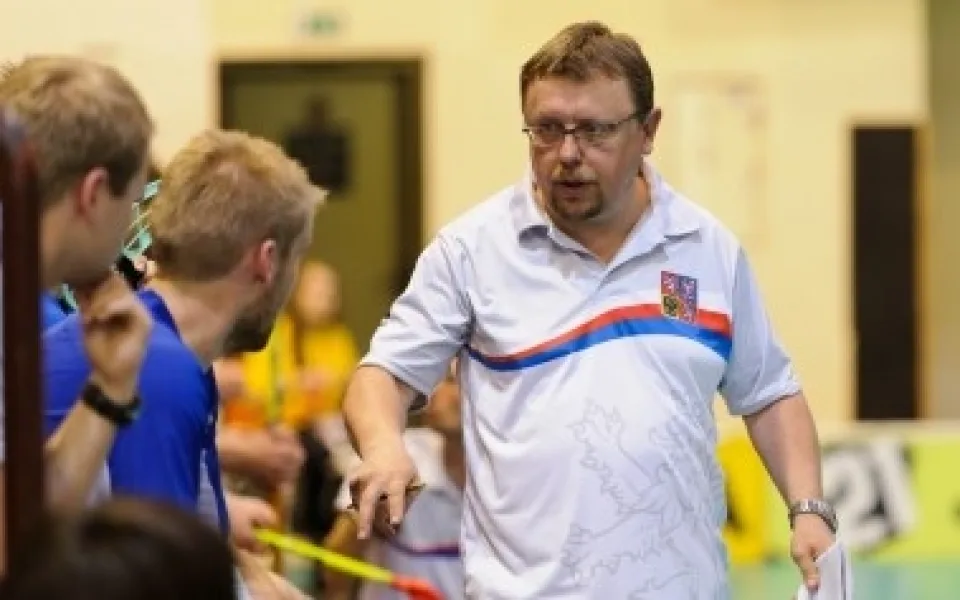 Zdeněk Skružný během svého působení u reprezentace. Foto: florbal.cz