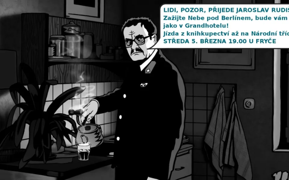 Alois Nebel zve na autorský večer k Fryčovi