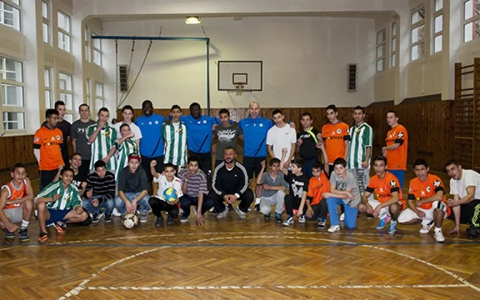 Trénink s hráči Slovanu. Foto: FC Slovan Liberec