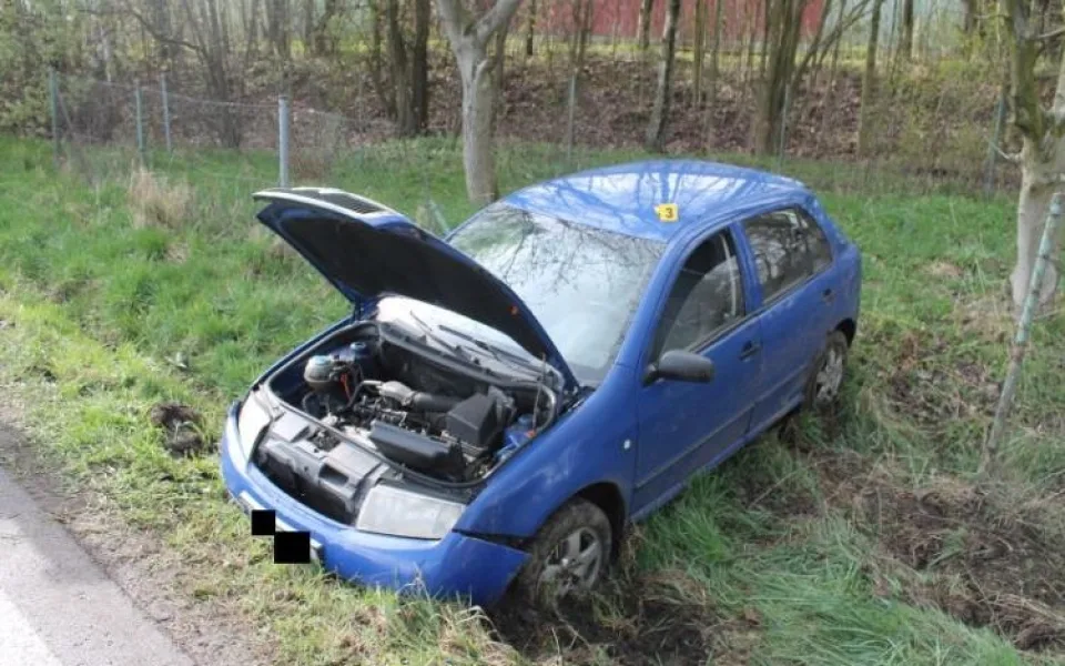 Škoda na Fabii je 21 tisíc korun. Foto: Policie ČR