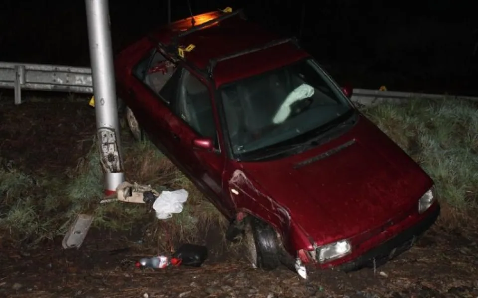Opilý řidič od nehody utekl. Foto: Policie ČR